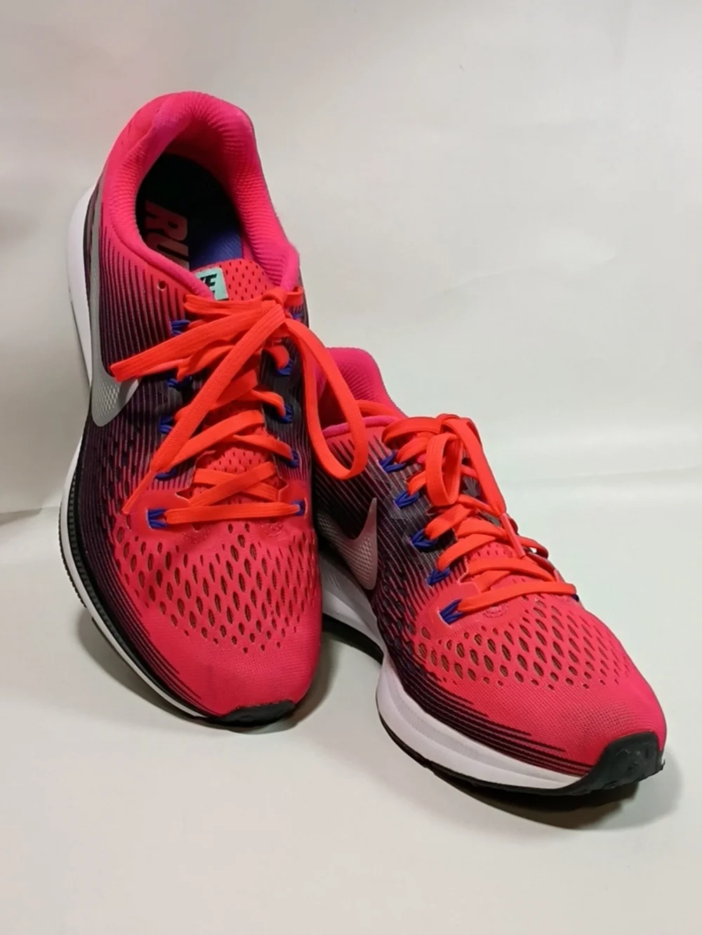 Nike Zoom Pegasus 34 Women's Hot Pink Running Shoes Size 8.5